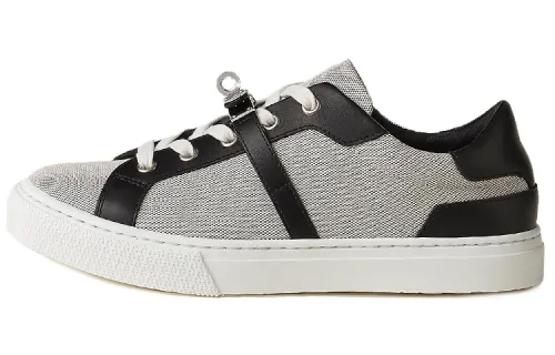 HERMES Day Low top Stylish Skateboarding Shoes Women's Gray Black