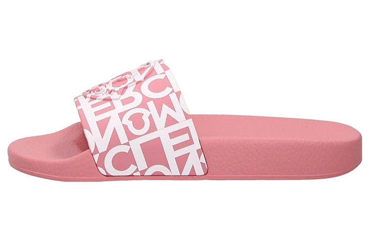Женские шлепанцы Moncler Book Of (розовые)