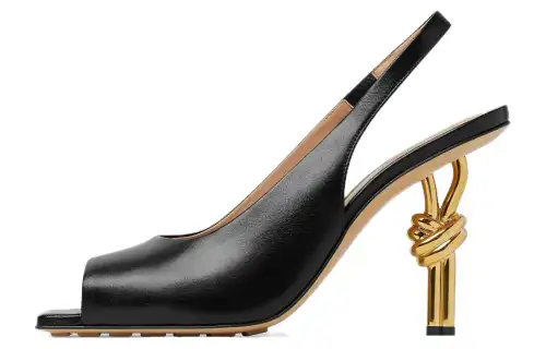 Bottega Veneta Knot Heeled Sandals Women's