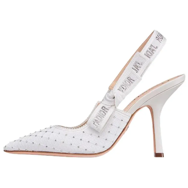 DIOR J'Adior Slim Heel High Heels 9.5cm Women's White