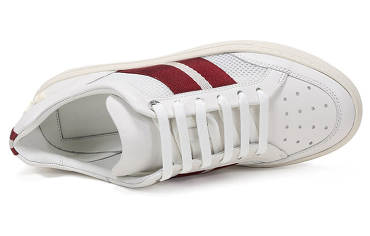 BALLY Textile, Leather Stripes Low top Casual Sports Skateboard Shoes Men's