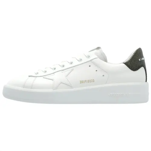 Golden Goose Purestar Leather Low top Skateboard Shoes Men's White