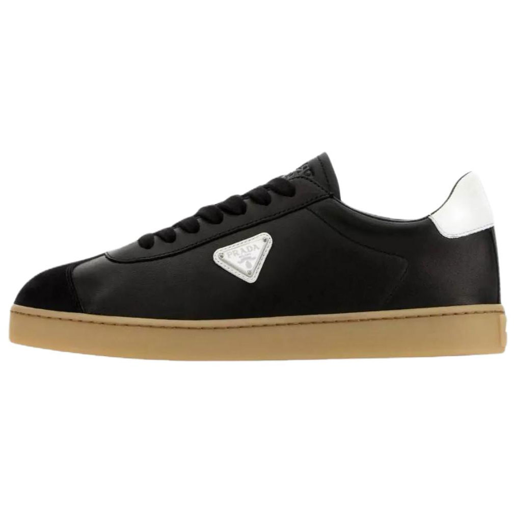 Мужские кеды Prada Leather (черные)