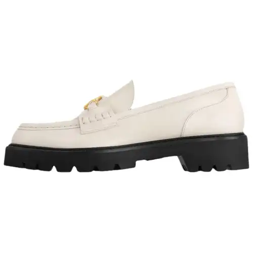 LOUIS VUITTON District Loafers 5CM Women's White