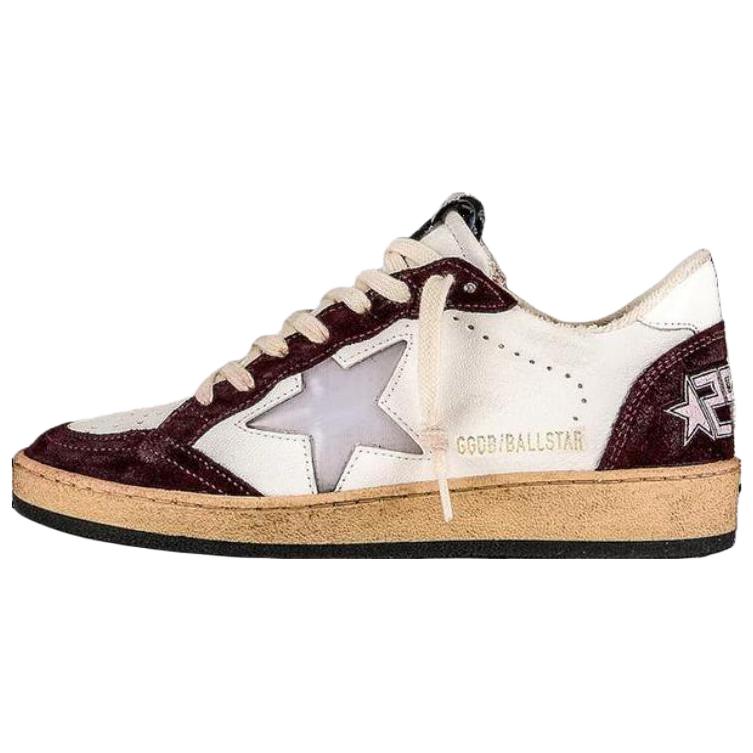 Кеды Golden Goose Ball Star (бордовые)