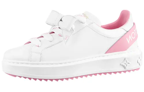 LOUIS VUITTON Time Out Sneakers 'White With Pink' Women's