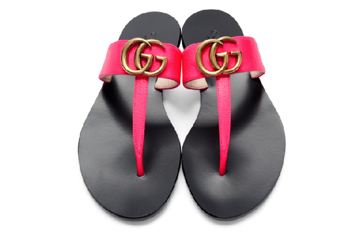 GUCCI Stylish Sandal Women's Neon Pink
