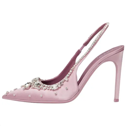 GUCCI Slim Heel High Heels 10.5cm Women's Light Pink