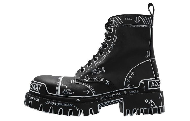Balenciaga Strike L20 Ankle Boots 'Black' Women's