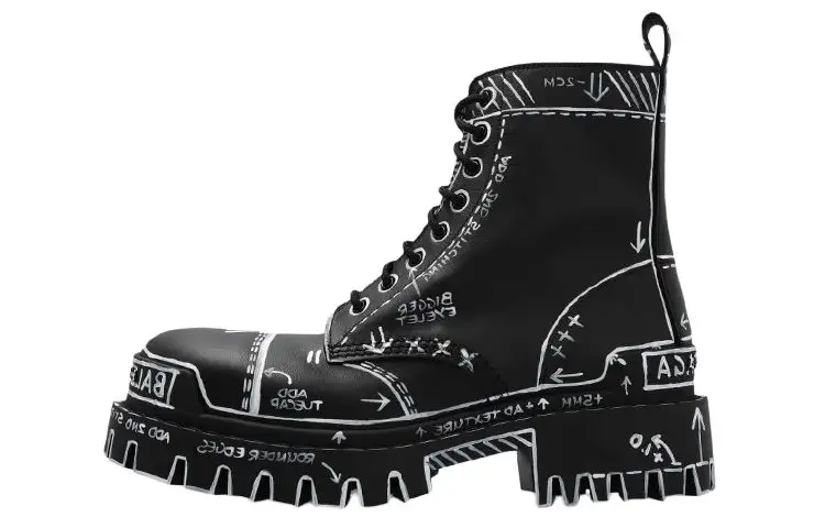 Balenciaga Strike L20 Ankle Boots 'Black' Women's