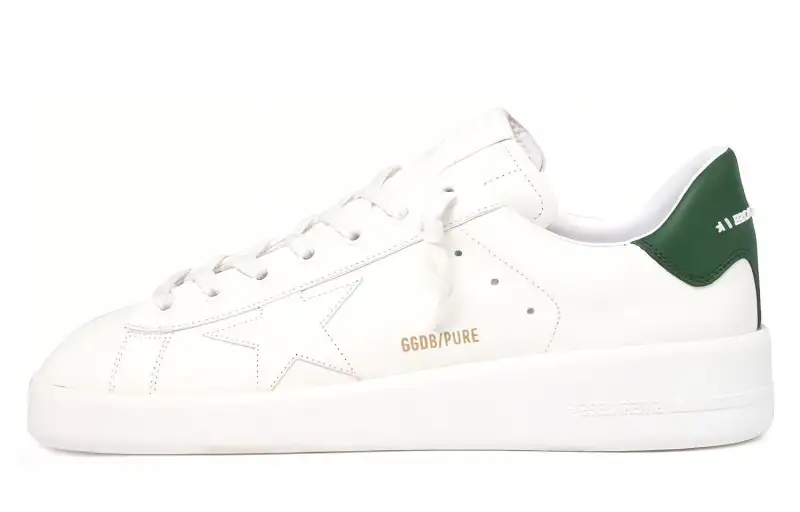 Golden Goose Purestar Stylish Skateboarding Shoes Men's White Green