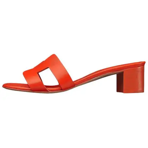 HERMES Oasis Slide Slippers Women's Vermilion