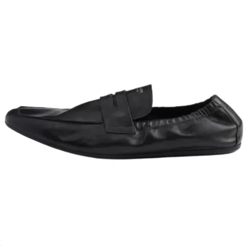 PRADA Shuffle Calfskin Casual Shoes Men's Black