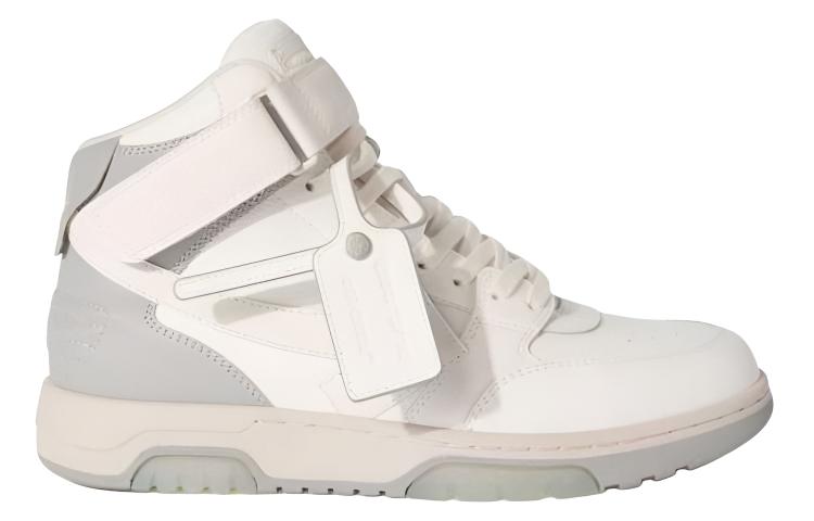 Мужские кеды OFF-WHITE Out Of Office (бело-серые) — фото 2