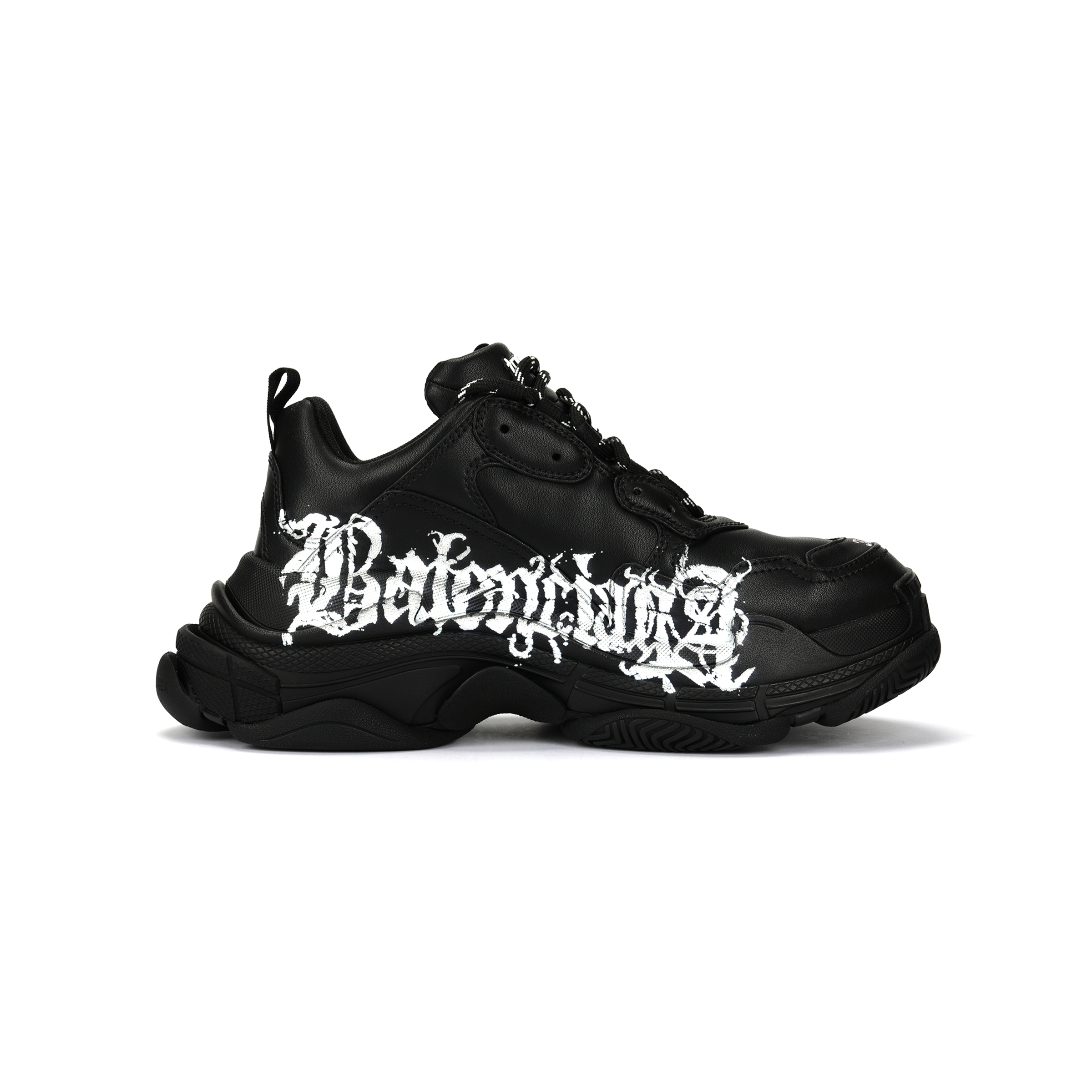 Мужские кроссовки Balenciaga Triple S (черные) — фото 2