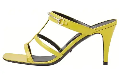 GUCCI Slide Slippers Women's Yellow