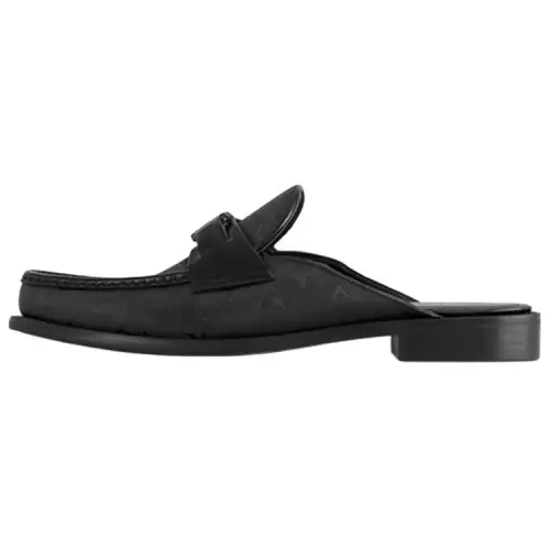 LOUIS VUITTON Major Rubber Sole No Special Function Closed Toe Slippers Men's Black