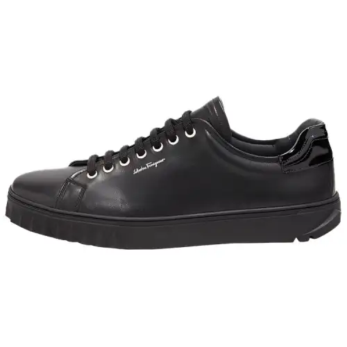 FERRAGAMO Cube Leather Sneakers