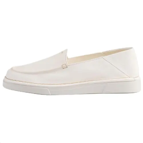 PRADA Leather Casual Shoes Women's Ivory White