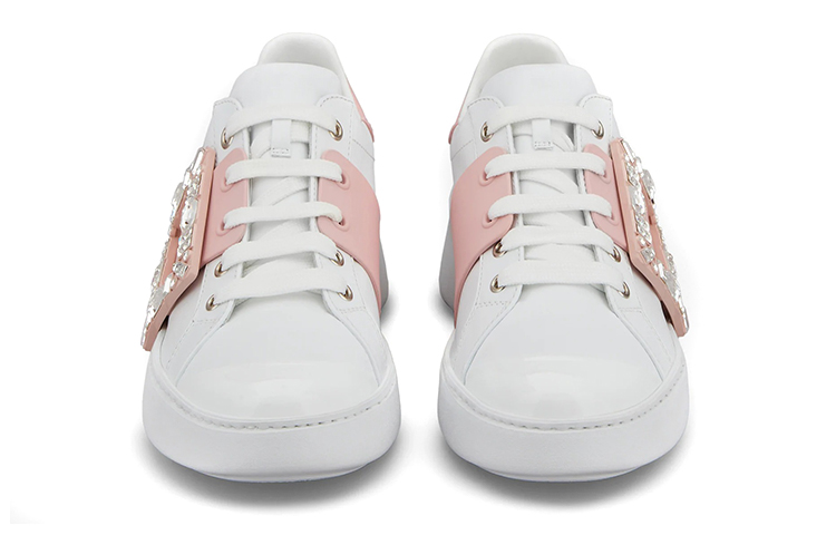 Roger Vivier Viv' Skate Strass Buckle Sneakers Women's