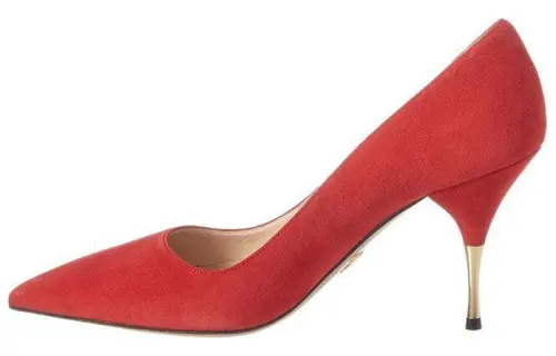 PRADA Slim Heel High Heels Women's Red