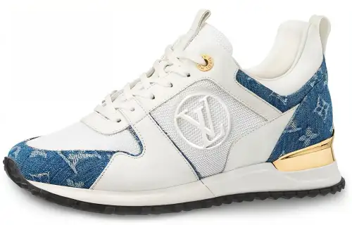 LOUIS VUITTON Lv Run Away Sports Shoes Blue/White Women's