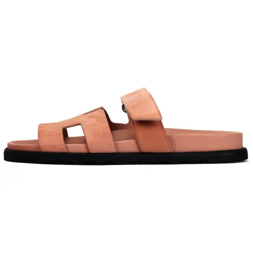 HERMES Chypre Slide Slippers Women's Brown