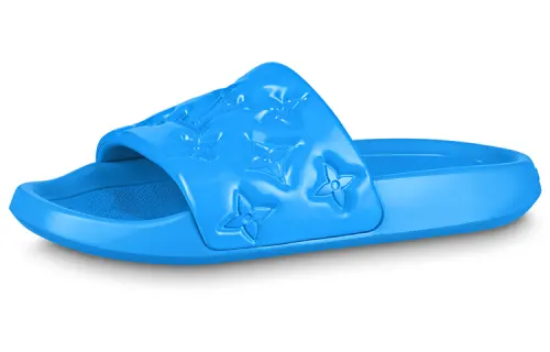 LOUIS VUITTON Waterfront Slide Slippers Men's Blue