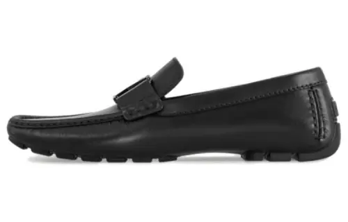 LOUIS VUITTON Monte Carlo Gommino Loafers Men's Black