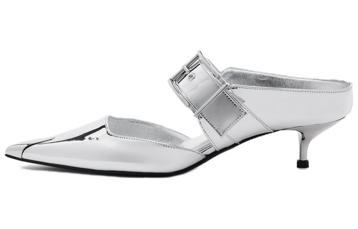 Женские туфли Alexander Punk Pumps (серебристые)