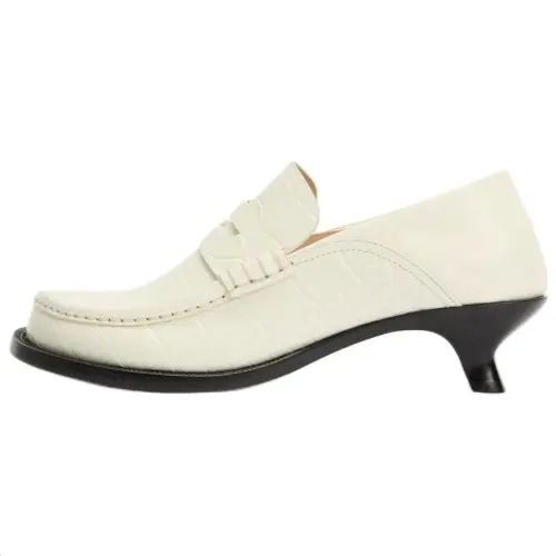LOEWE Campo Irregular Heel High Heels 4.5cm Women's White