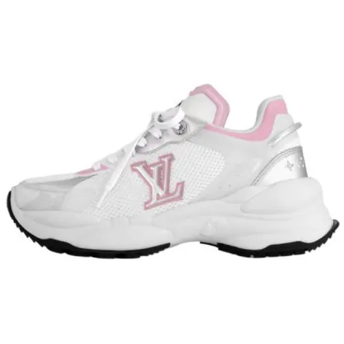 LOUIS VUITTON Run 55 Low top Sports Casual Shoes Women's White Pink