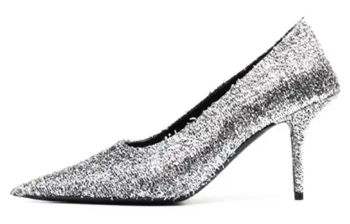 Balenciaga Square Knife Metallic 80mm Pumps