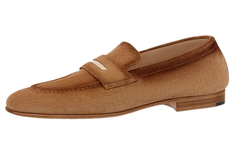 LOUIS VUITTON Glove Leather Casual Shoes Men's Tawny