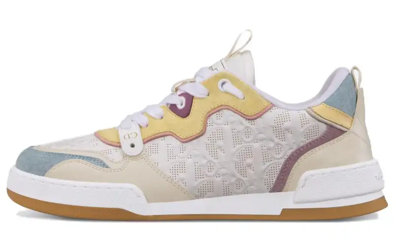 DIOR One Cow Leather Low top Skateboard Shoes Women's Beige
