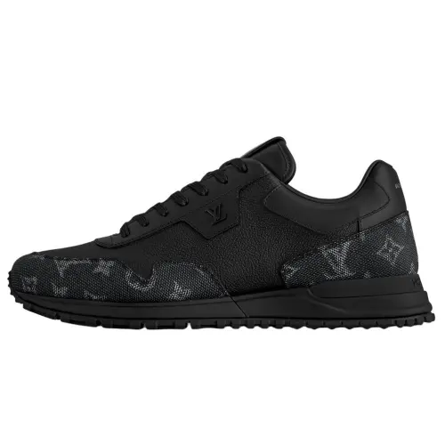 LOUIS VUITTON Run Away 2025 Spring Men's Collection Cow Leather Low top Casual Shoes Men's Black