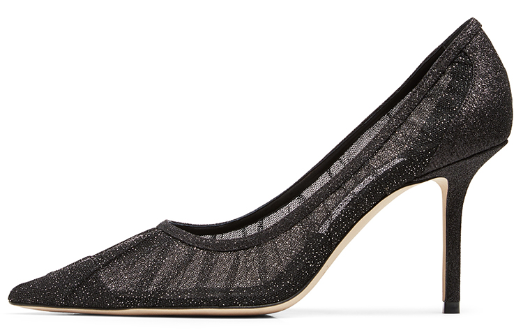 Jimmy Choo LOVE 85 Zhou Yangjie Slim Heel High Heels Women's Black