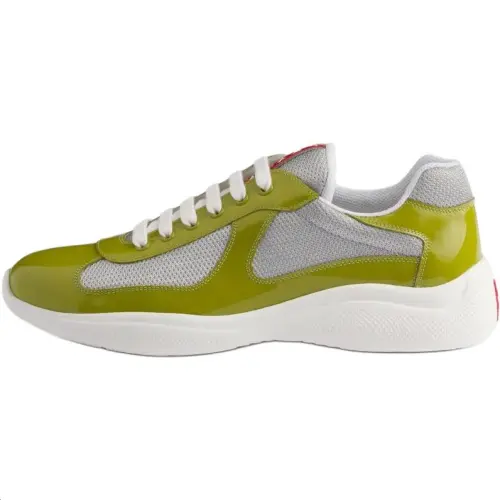 PRADA America's Cup Low top Casual Shoes Men's Lime Green