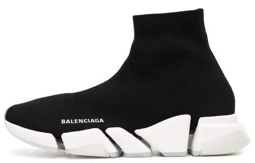 Balenciaga Speed 2.0 Trainers 'Rib Knit Black'