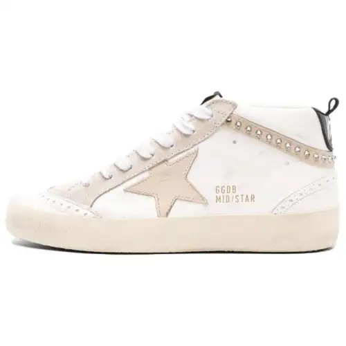 Golden Goose Mid Star Leather Sneakers
