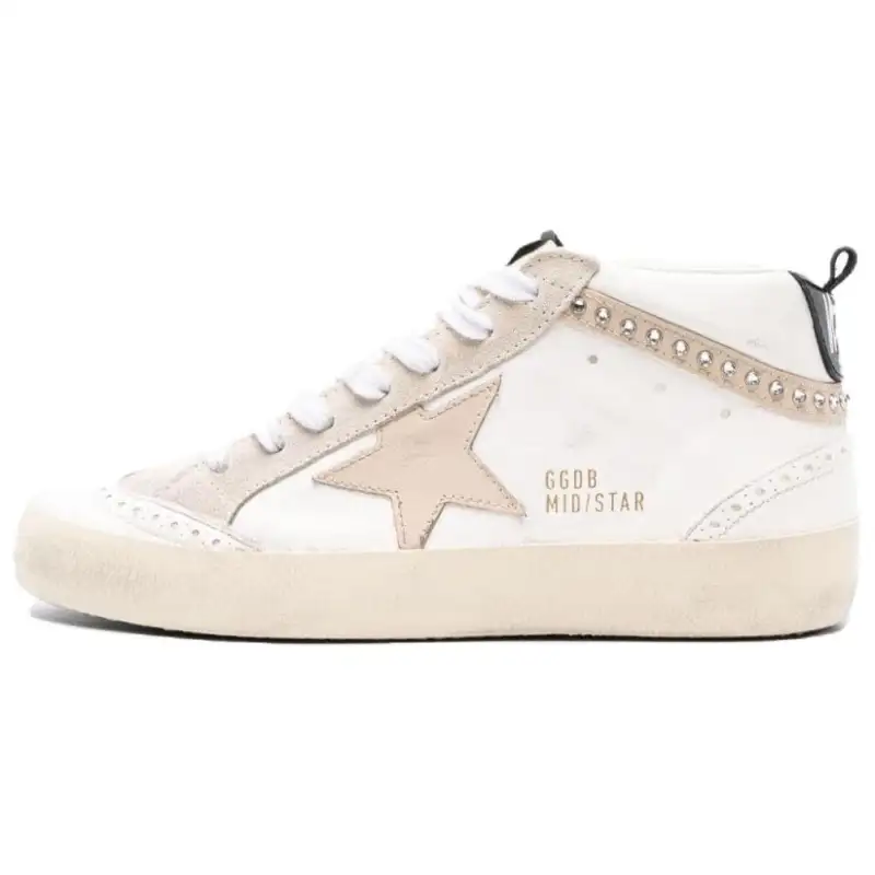 Golden Goose Mid Star Leather Sneakers