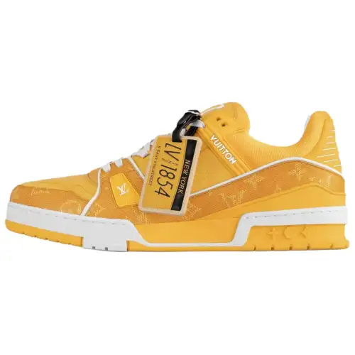 LOUIS VUITTON Trainer 57th Street NYC Low top Skateboard Shoes Men's Orange