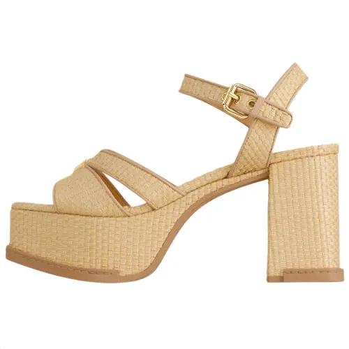 LOUIS VUITTON Maya One Strap Sandals 4.5cm Women's Beige