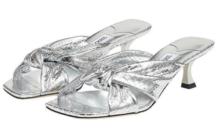 Jimmy Choo Avenue 50mm Metallic-effect Mules