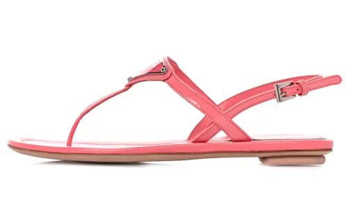 PRADA Vernice Calzature Donna One Strap Sandals Women's Pink