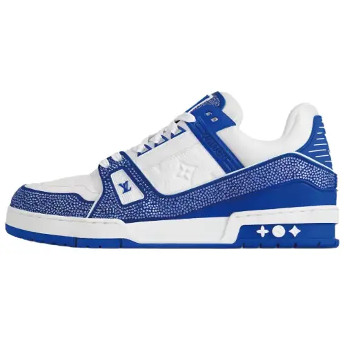 LOUIS VUITTON Trainer Abrasion Resistant Abrasion Resistant Low top Skateboard Shoes Men's Blue