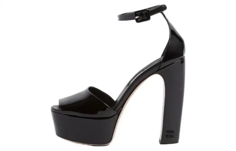 MIU MIU 135mm Patent-leather Platform Sandals
