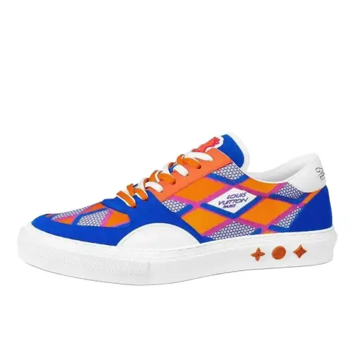 LOUIS VUITTON Lv Ollie Richelieu Sneakers 'Blue Orange'