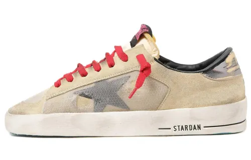 Golden Goose Stardan Low top Stylish Skateboarding Shoes Men's Beige