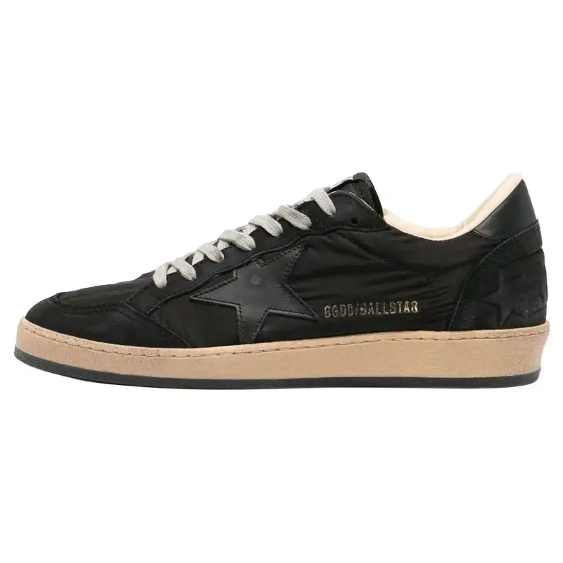 Golden Goose Ball Star Low top Skateboard Shoes Men's Black Distressed